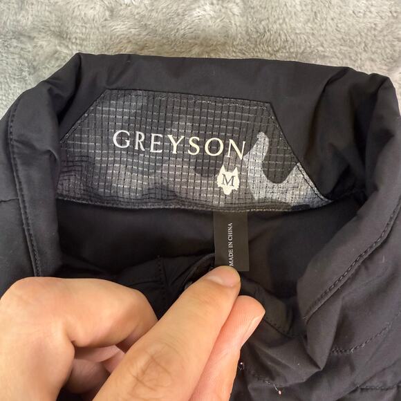 Greyson Black Quilted Bomber Vest - Picture 5 of 7